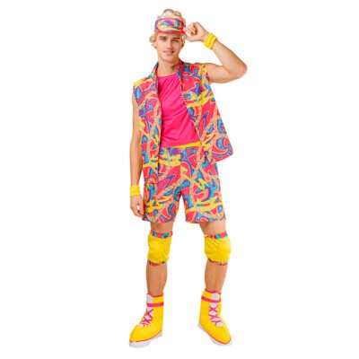 Costume Pattinatore Multicolore Uomo