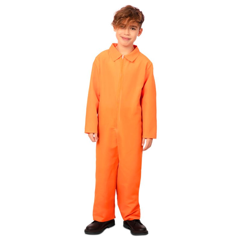 Costume Prigioniero Arancione Bambini