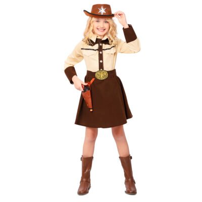 Costume Sheriff Cowgirl Bambina