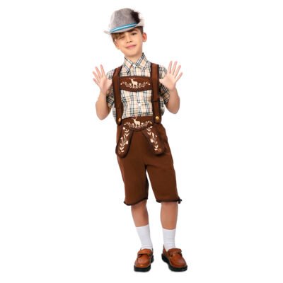 Costume Tirolese Marrone Bambino