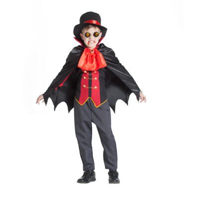 Costume da Vampiro vittoriano con mantello Bambino