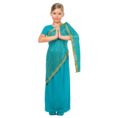 Costume da Bollywood Blu Turchese Bambina