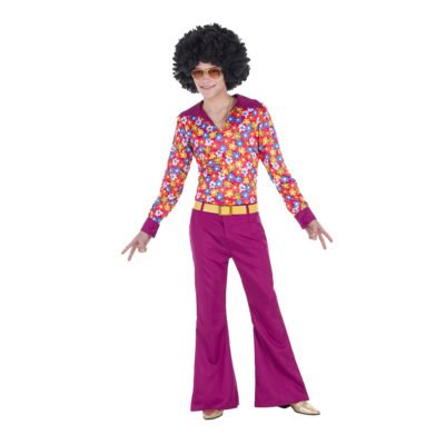 Costume da Anni 70 Fiori Uomo