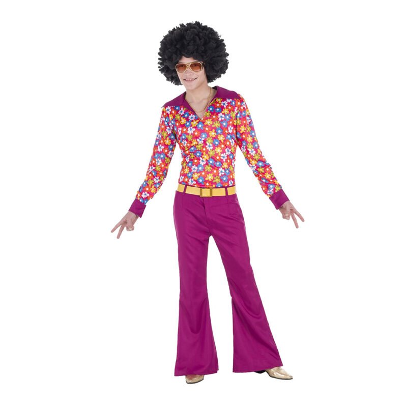 Costume da Anni 70 Fiori Uomo