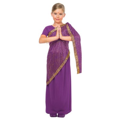 Costume da Bollywood Viola Bambina
