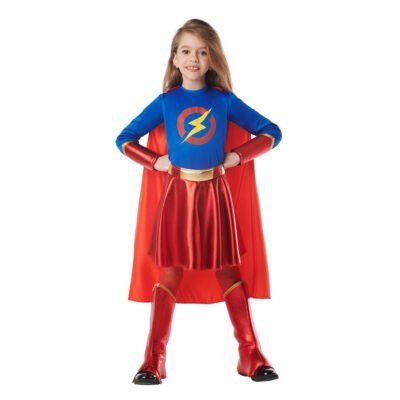 Costume da Supereroina con mantello Bambina