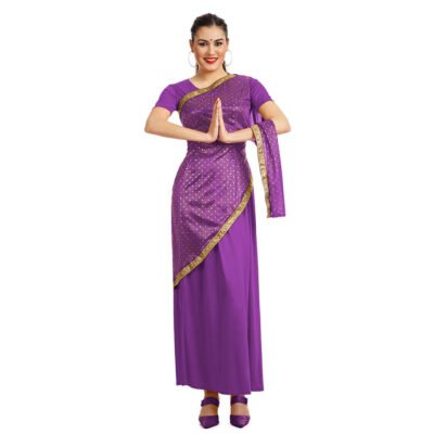 Costume da Bollywood Viola Donna