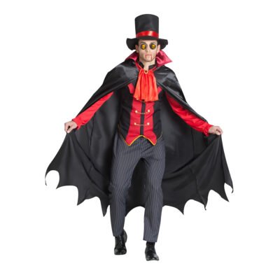 Costume da Vampiro vittoriano con mantello Uomo