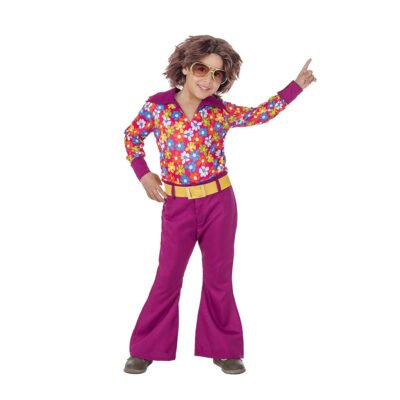 Costume da Anni 70 Fiori Bambino